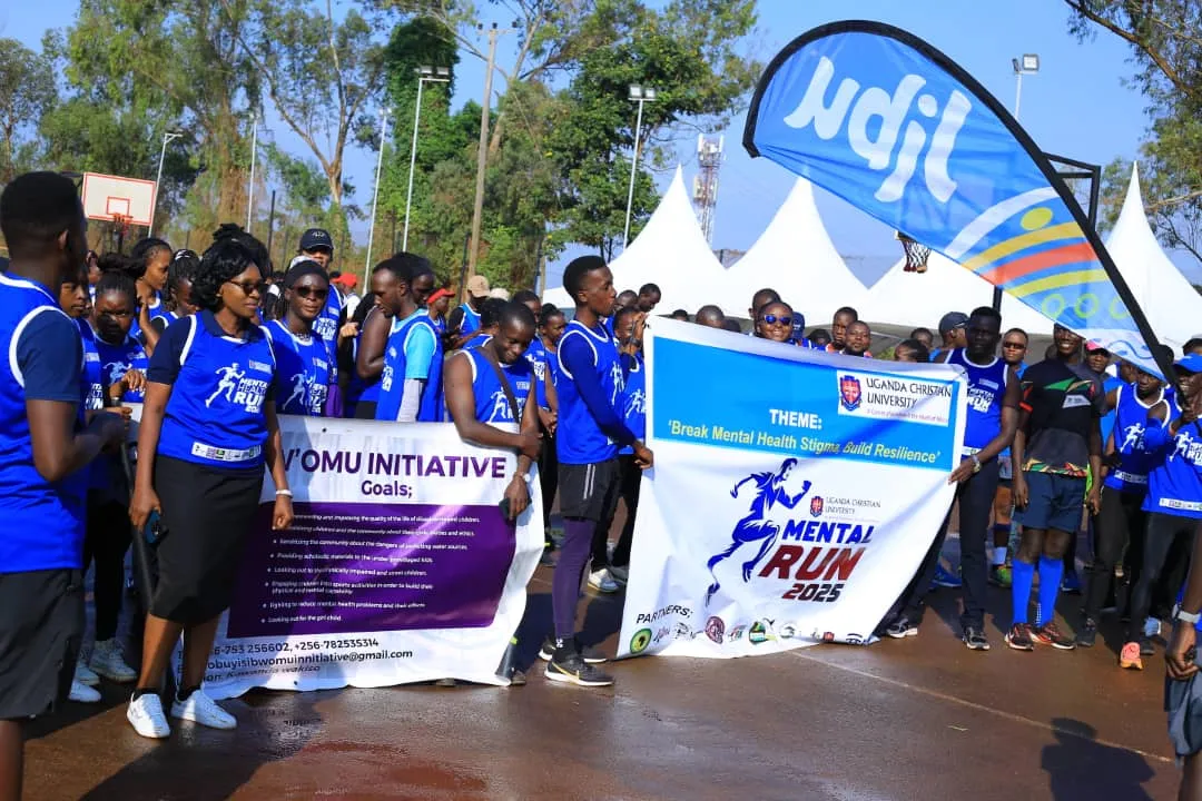 Obuyisi bw'Omu Initiative team and runners at the Mental Health Run 2025